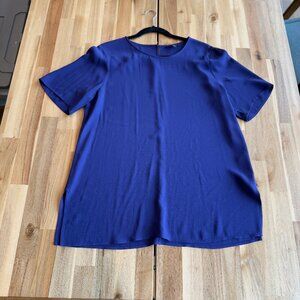 Eileen Fisher 100% Silk Tunic Top M